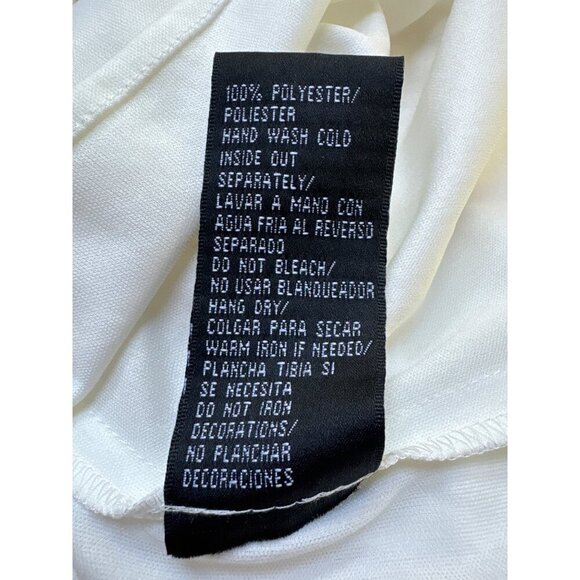 SL Fashions NWT $90 Chiffon Beaded Cocktail Dress, Ivory Women's Size 8 - Picture 10 of 10